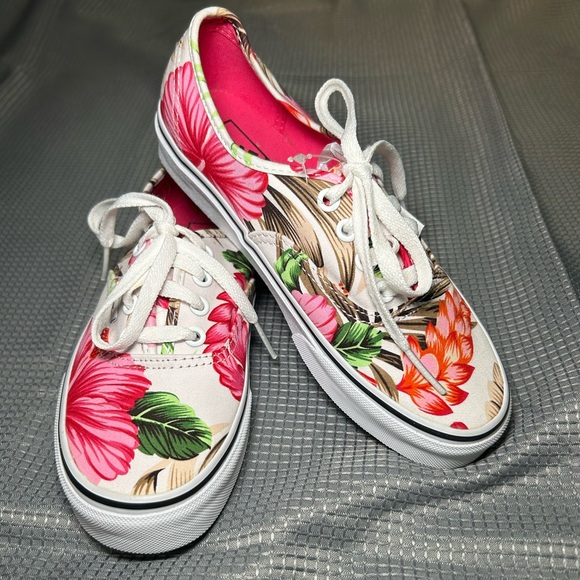 Vans Hawaiian Floral Shoe Sz 6 - Picture 3 of 6